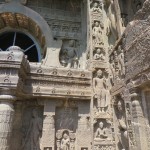 Detail of cave entrance, Ajanta